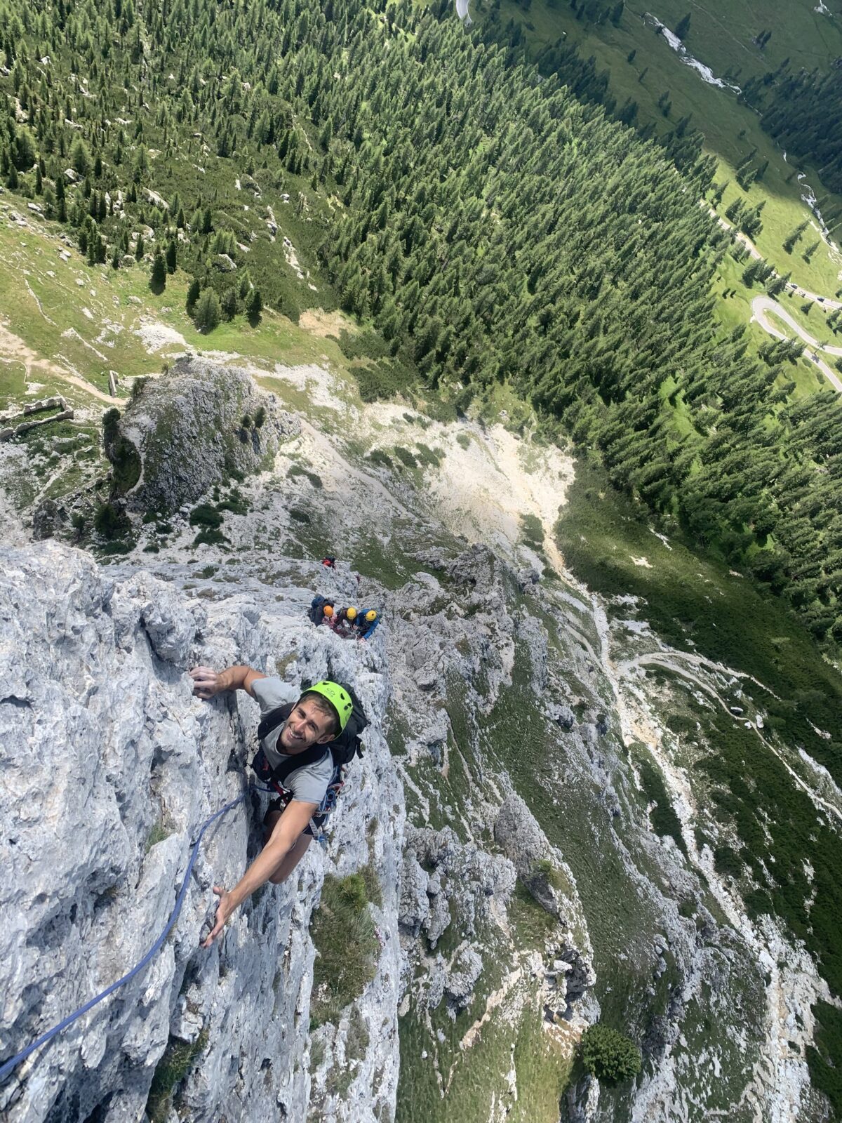 Falzarego Comici Kante Klettern Falzarego Turm Klettern Fazarego Pass Comici