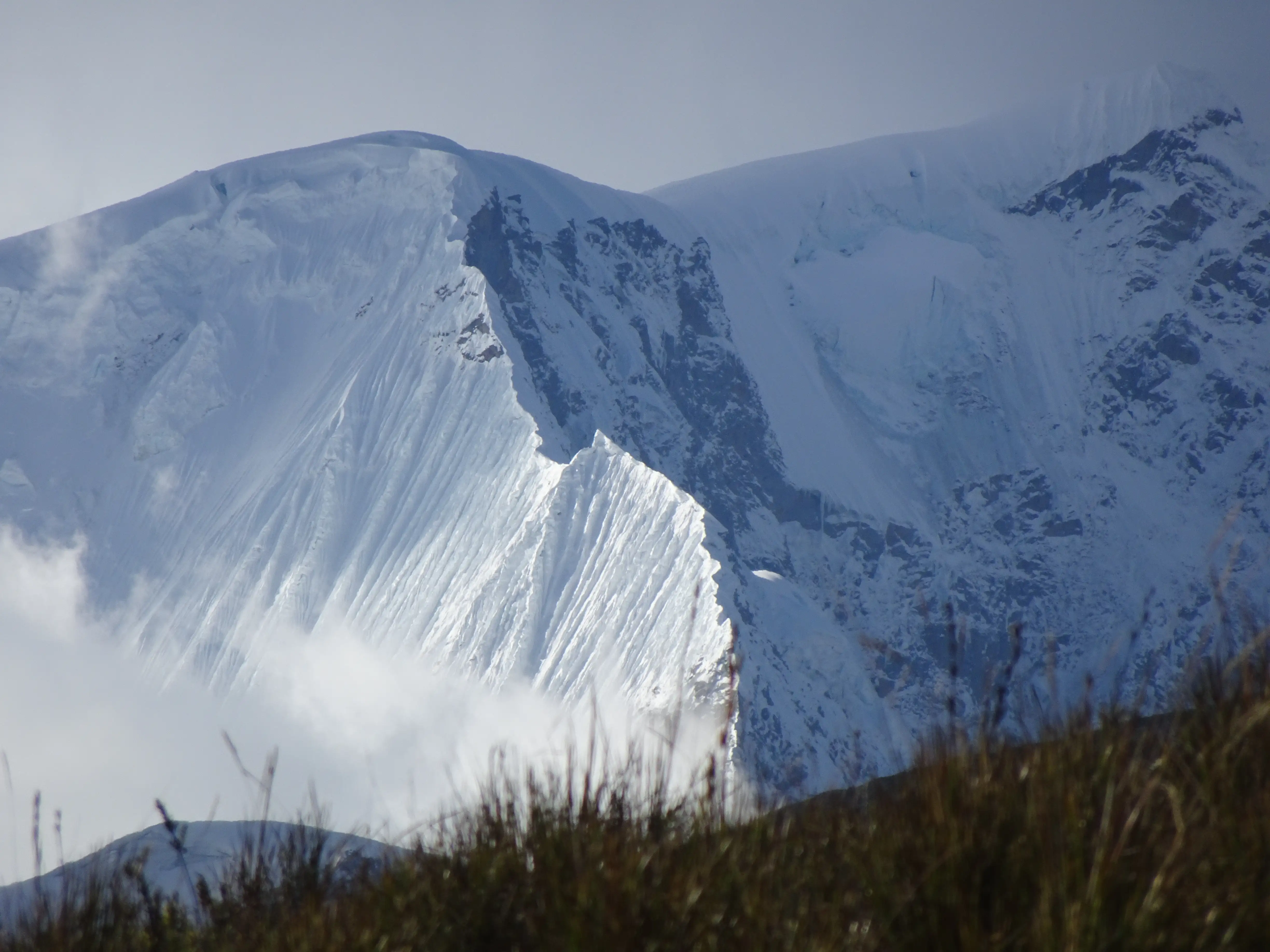 Hochtouren in Peru mit Bergführer Thomas Gianola Eisiger Grad am Gipfel mit Bergführer