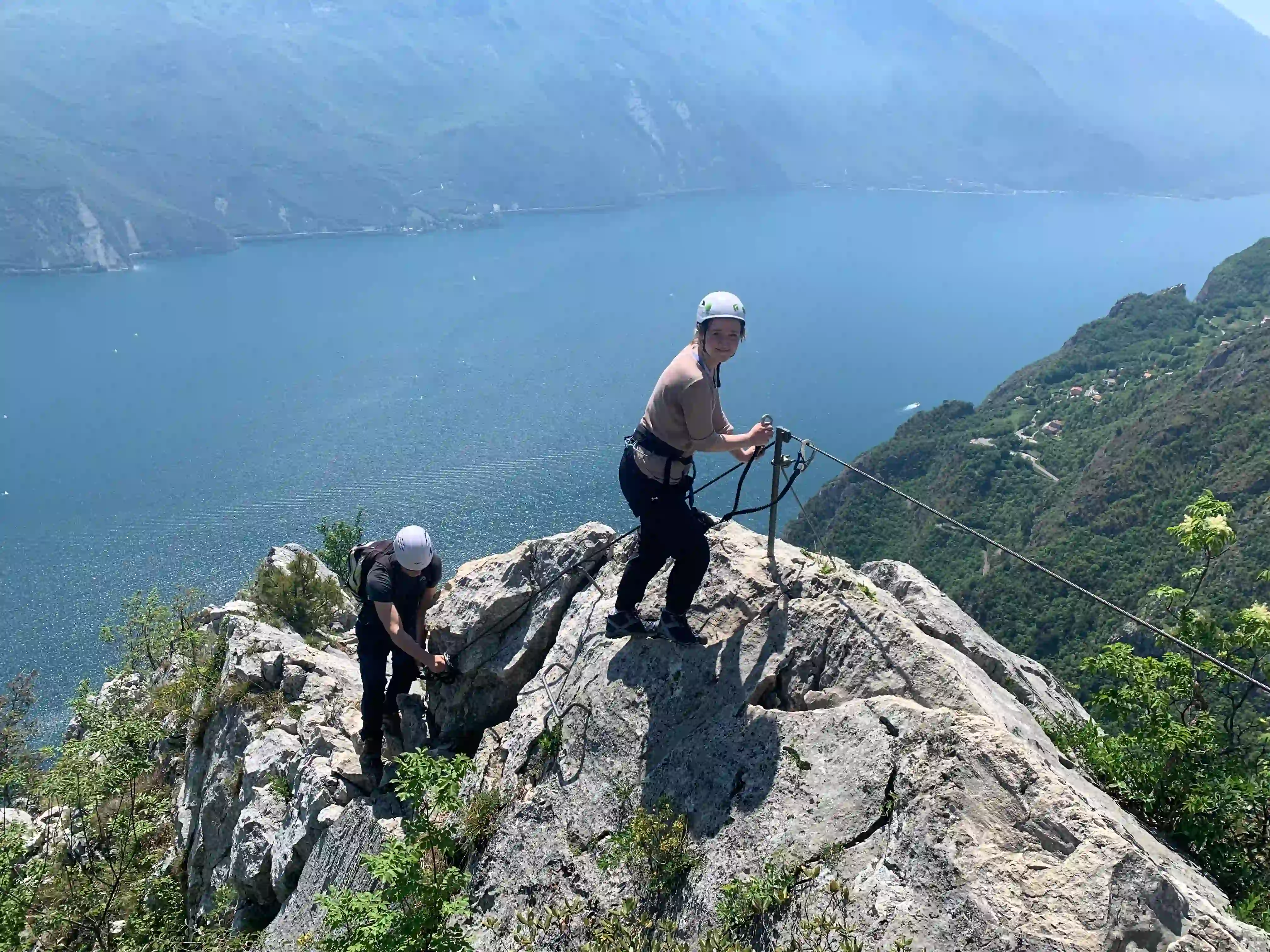 Klettersteig am Gardasee Cima Capi mit Bergführer