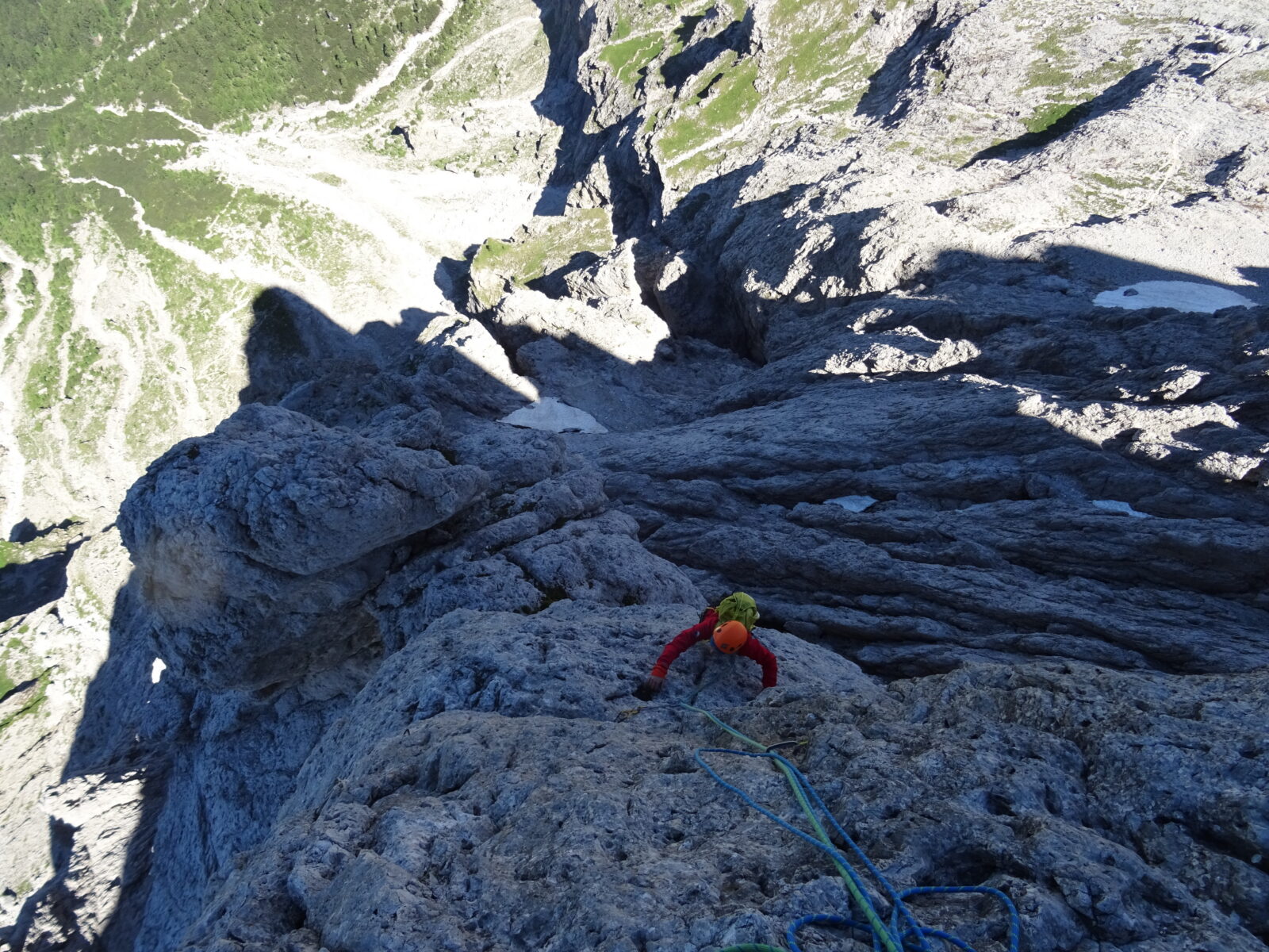 Schleierkante Cima della Madonna Schleierkante Spigolo del Velo Dolomiten Klettern