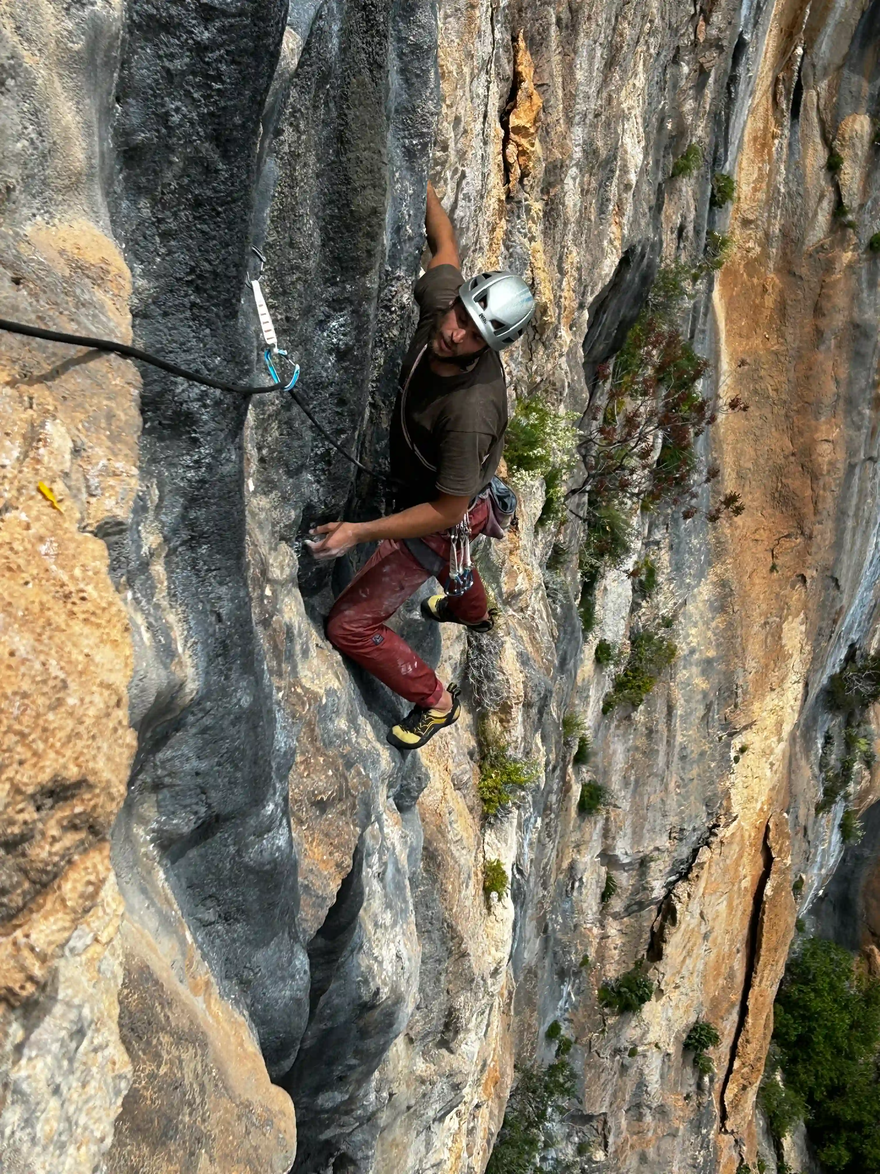 Thomas Gianola Klettern Bergführer Klettern auf Sardinien