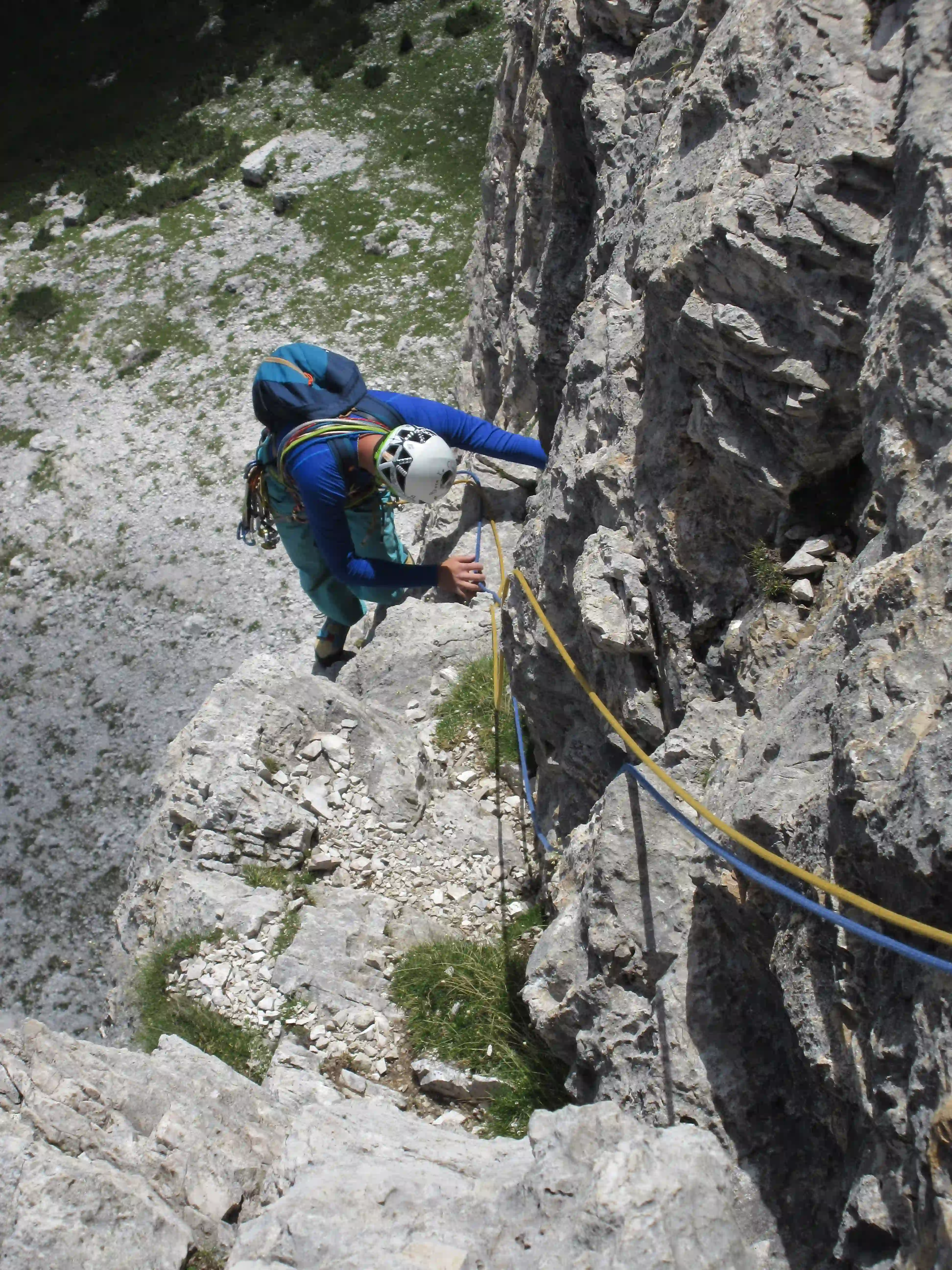 Klettern Dolomiten mit Bergführer auf Tour
