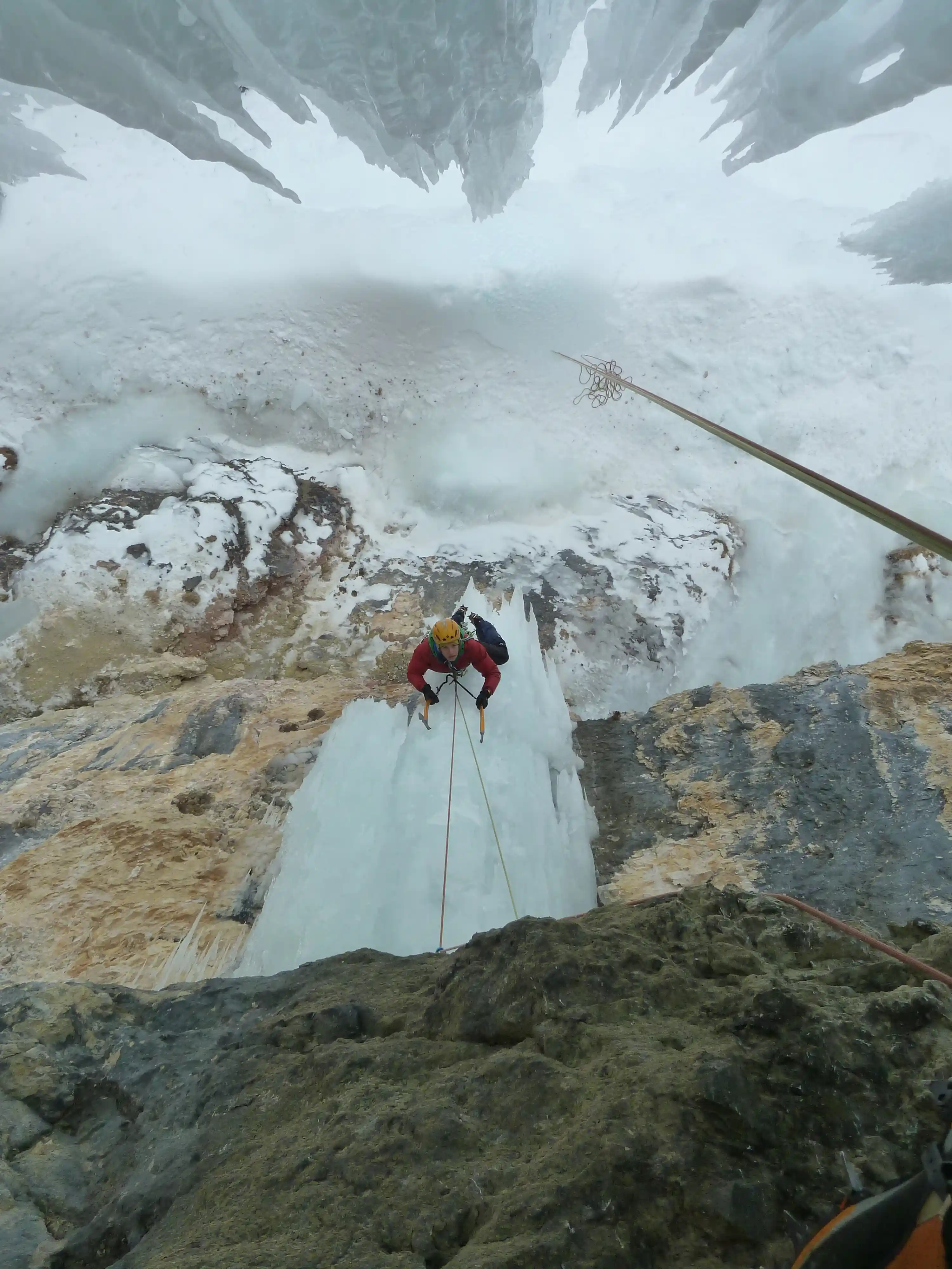 Zauberflöte Langental Gröden Bergführer Eisklettern Langental Grödnertal Bergführer geführte Eisfälle