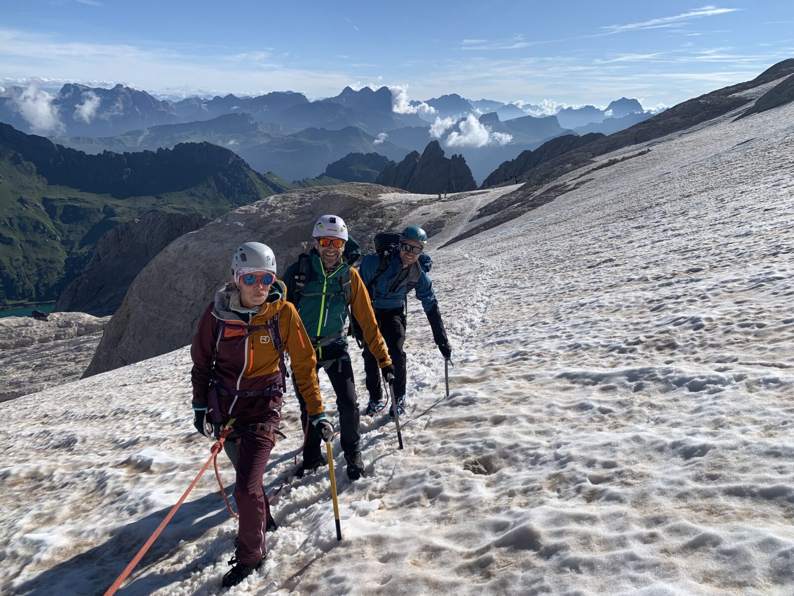 marmolada gletscher aufstieg