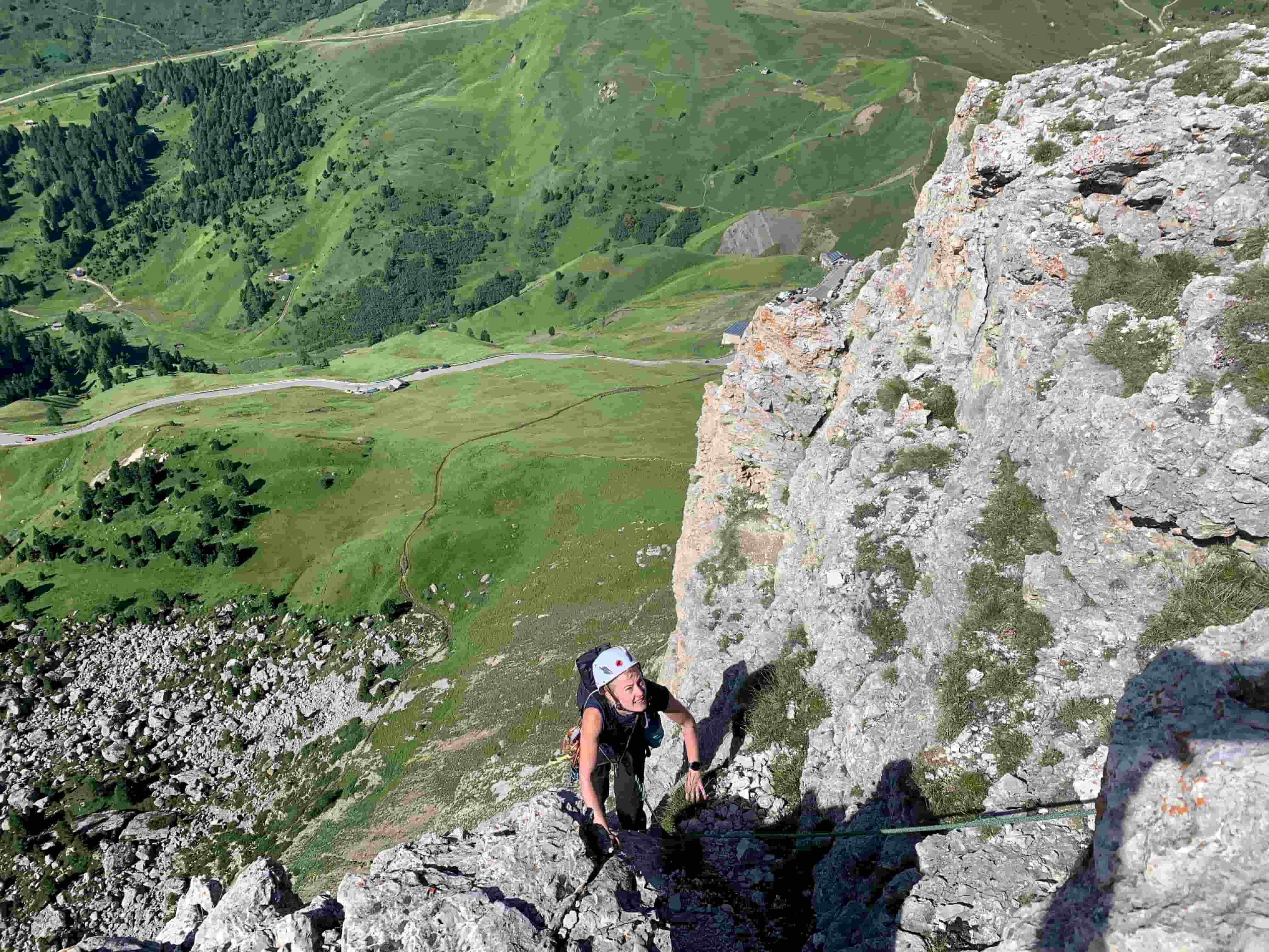 Klettern Sella Bergführer Dolomiten