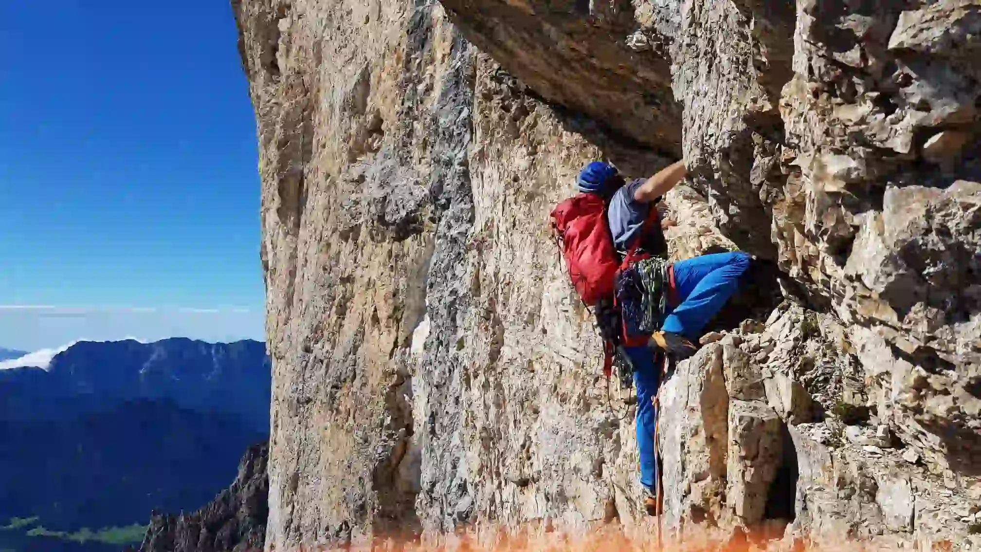 Solleder Sas Maor alpine Kletterei mit Bergführer auf den Klassikern der Alpen