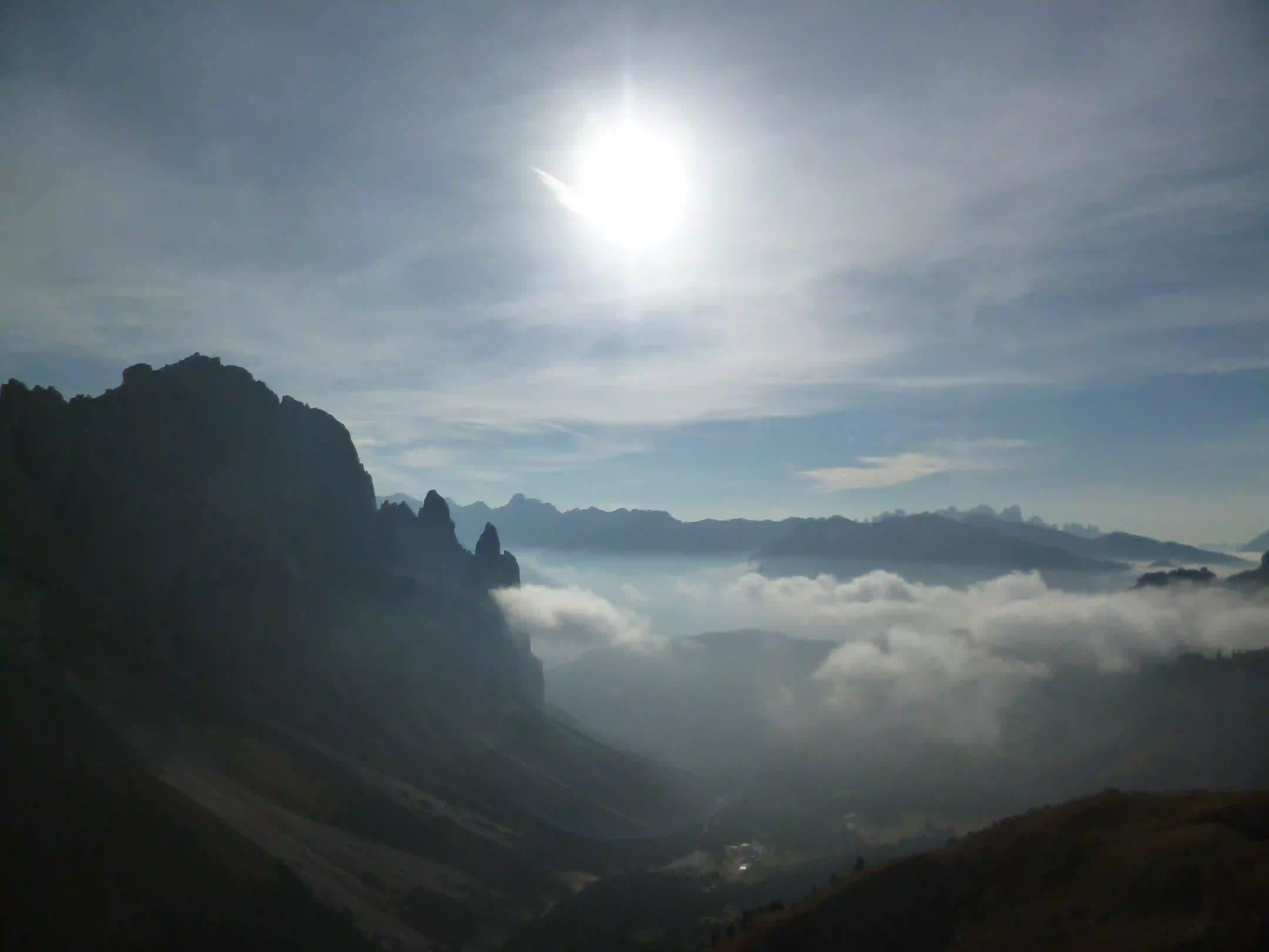 Gipfel Rosengarten Aussicht im Rosengartengebiet Wandern und Klettern mit Guide