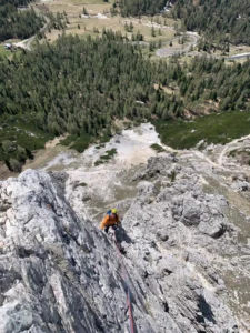 Klettern am Falyarego mit Bergführer geführte Klettertour Mehrseillängen für Einsteiger