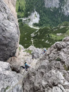 Klettern Falyarego Hexenstein Südkante Klassiker Dolomiten