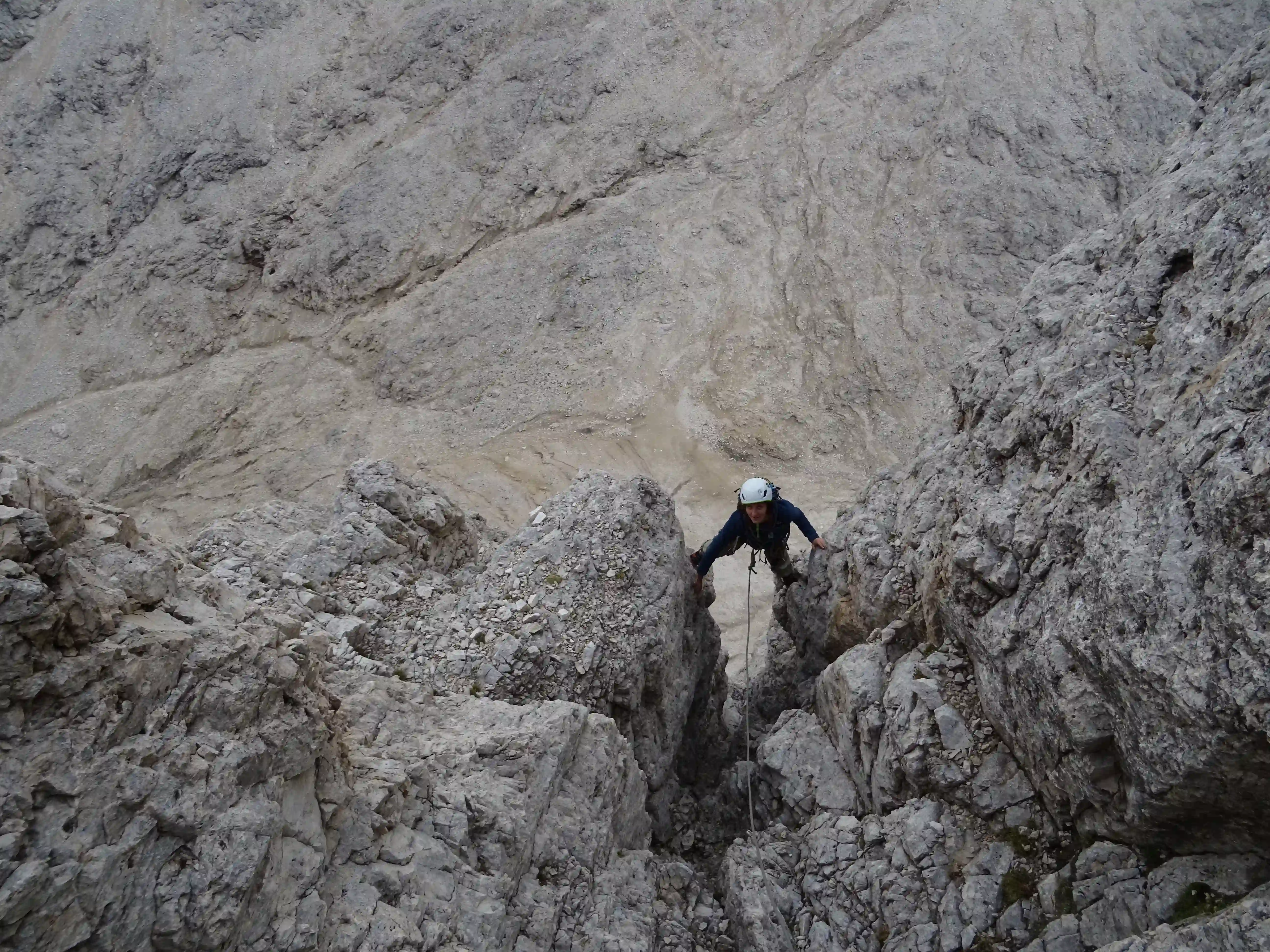 Klettern an den Vajolettürmen im Rosengarten Gartlhütte