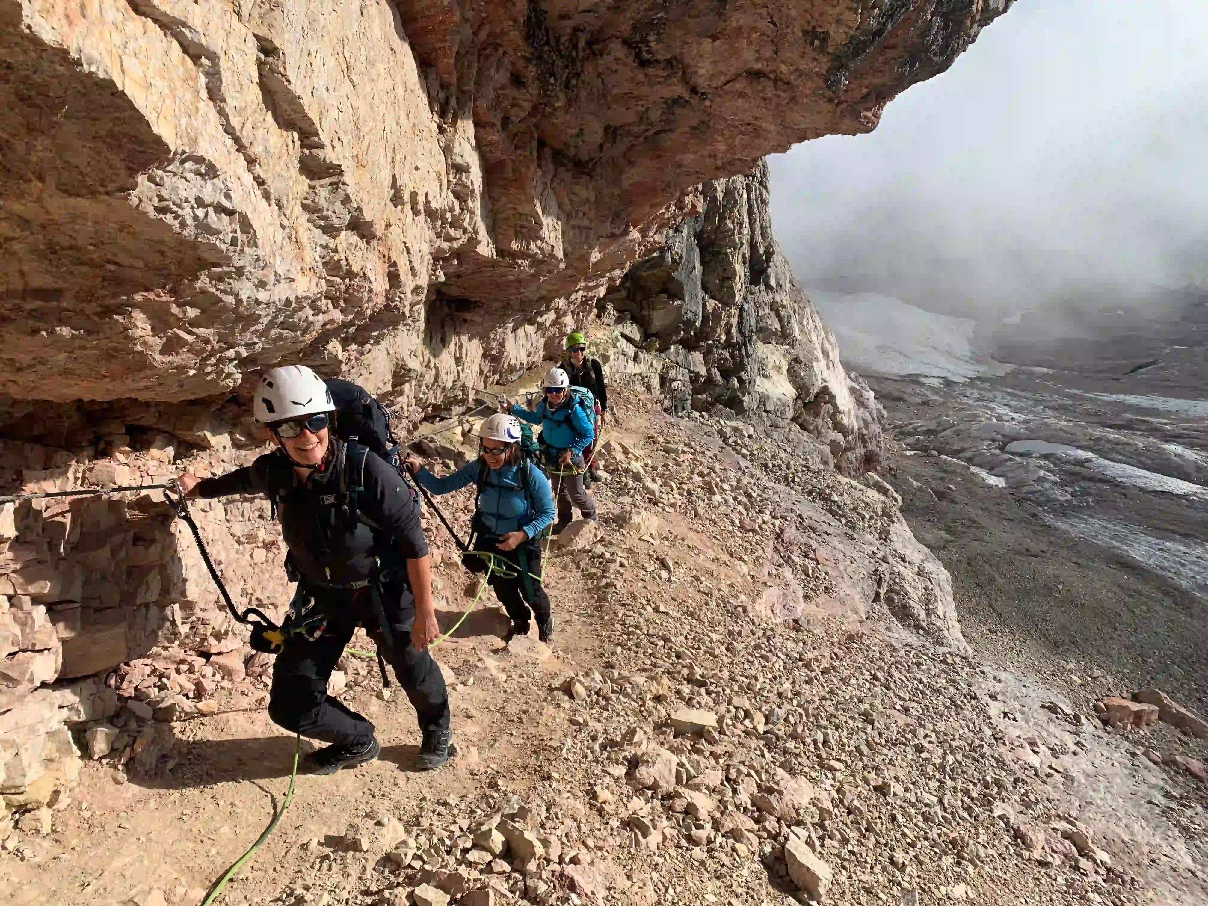 Marmolada Westgrad Marmolada Gletscher und Klettersteig mit Guide