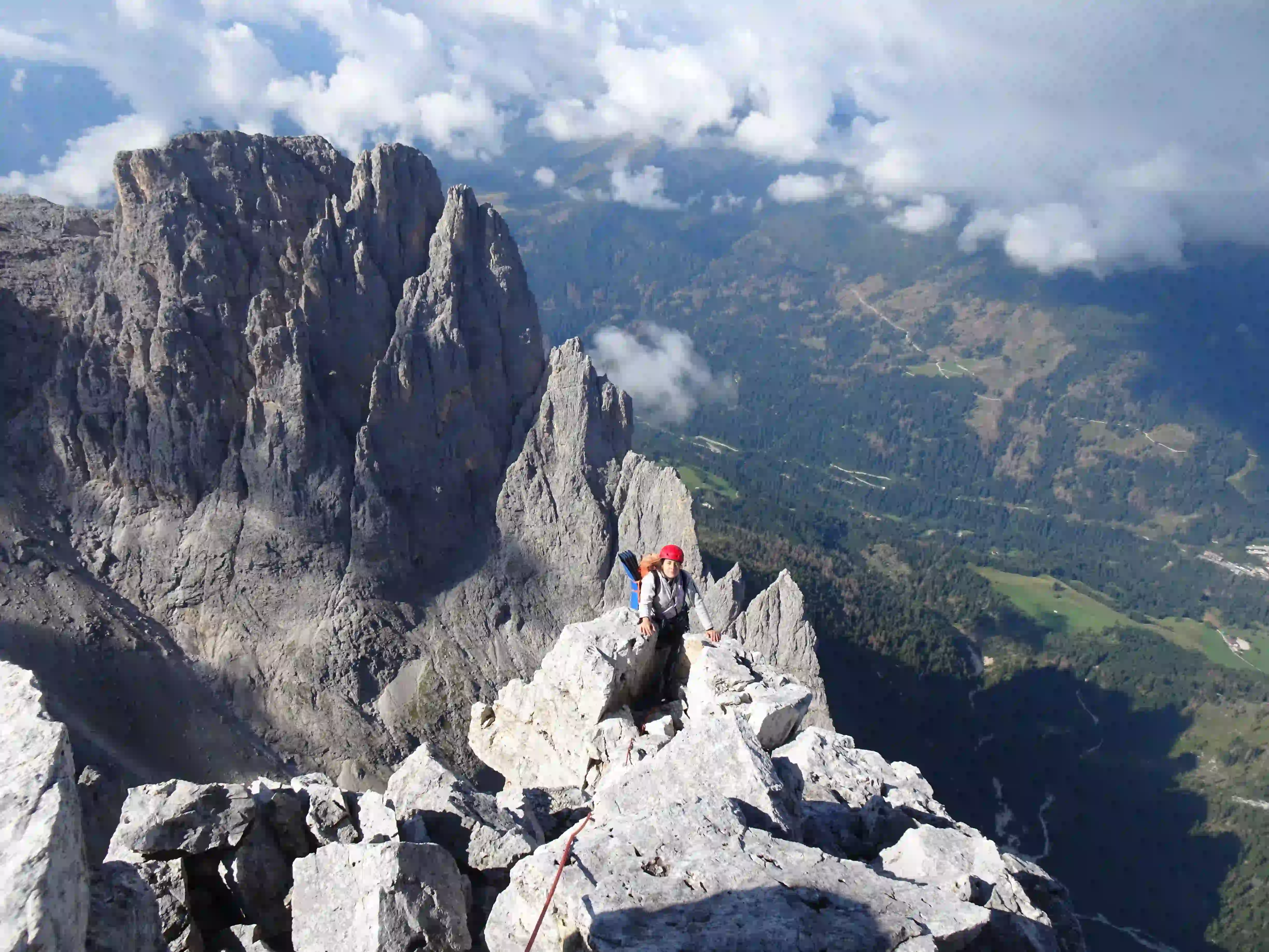 Gipfel Pala di San Martino Bivak Gran Pilastro klettern