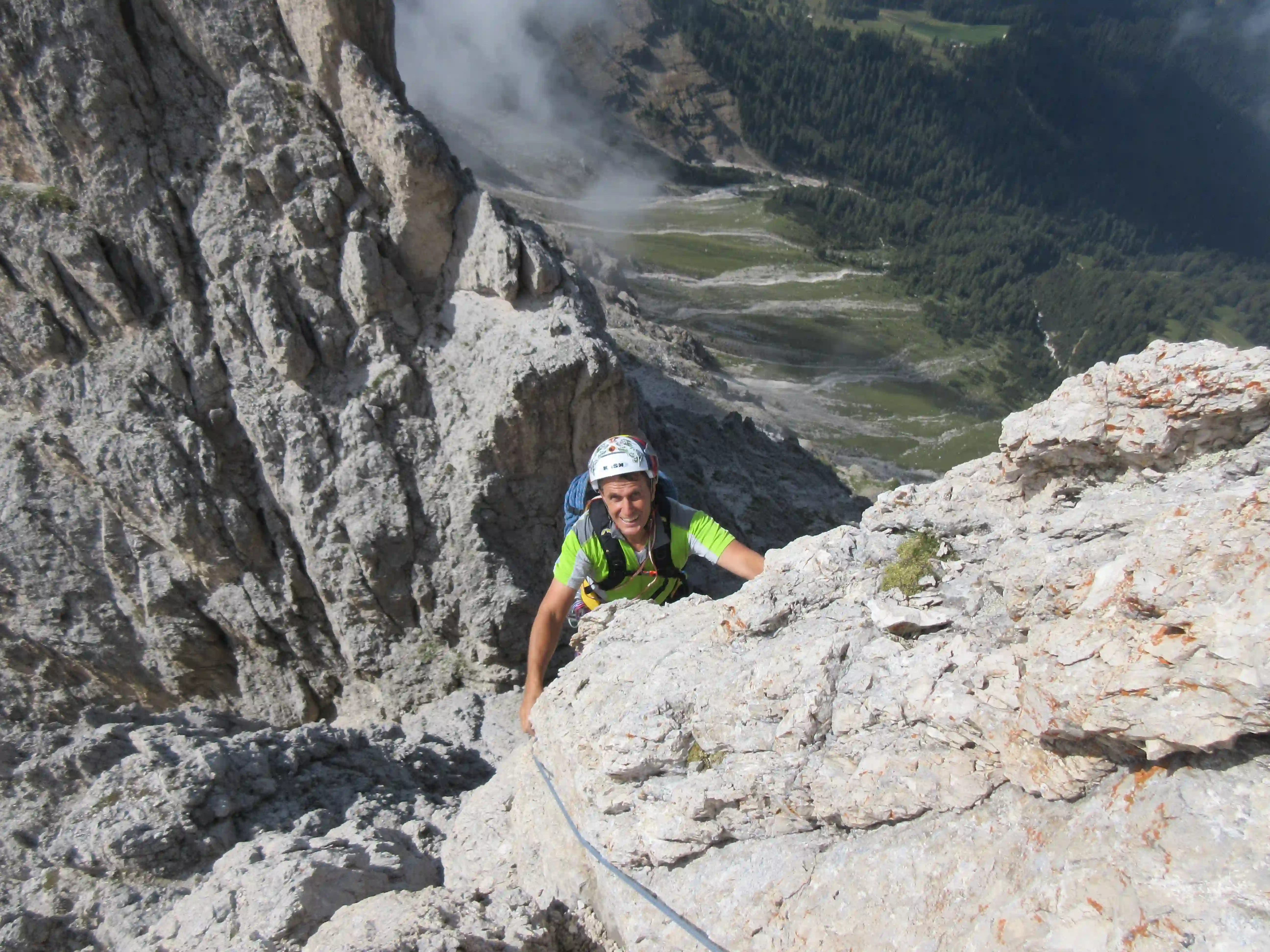 Rosengarten Südgrad Klettern am Rosengarten Südrad mit Bergführer