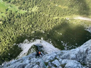 Klettern Torre Venezia mit Bergführer in den Dolomiten